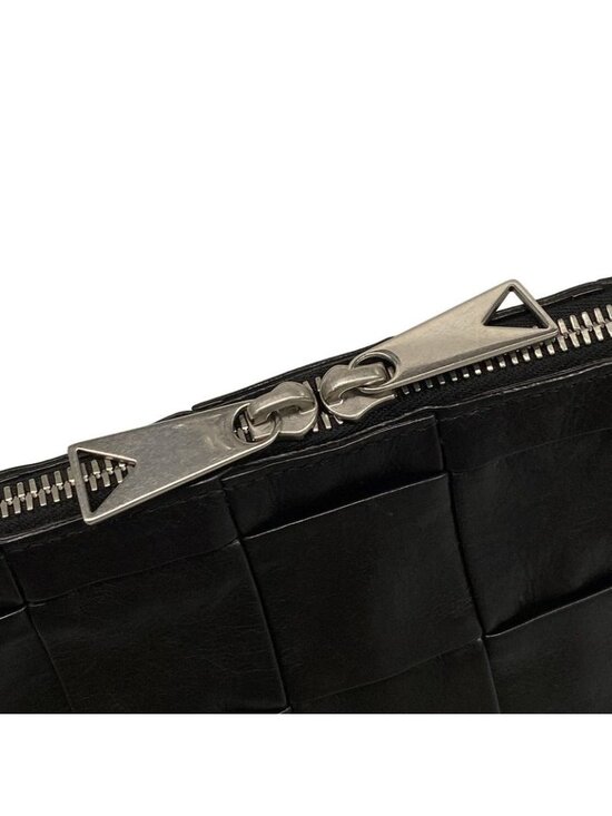 Bottega Veneta Clutch Maxi Intrecciato Black Leather - Picture 9 of 13